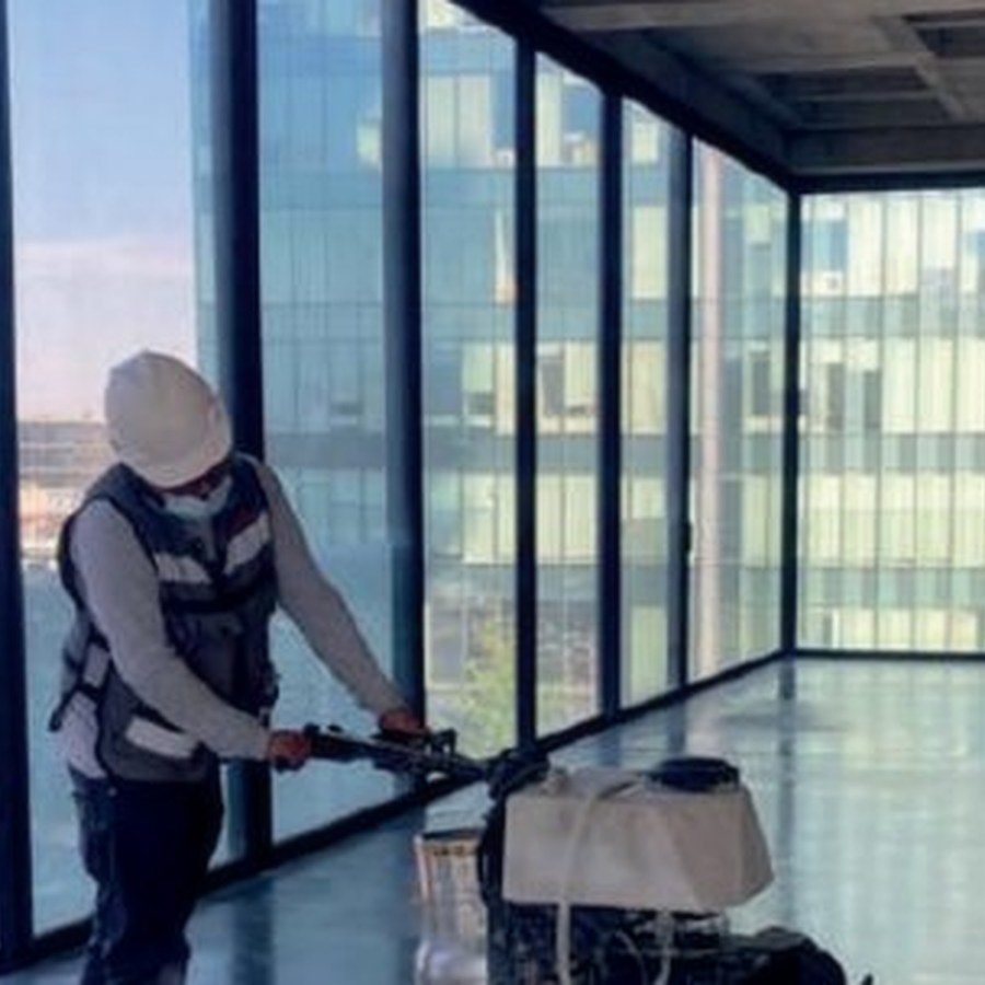 Pulido y abrillantado de pisos de concreto